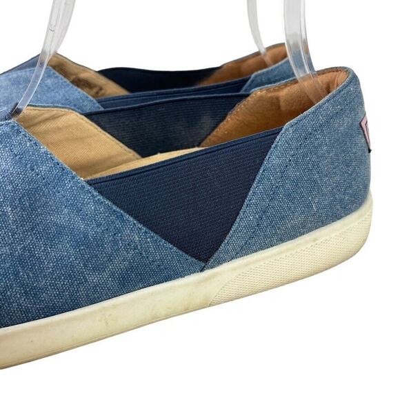 Vionic Ivy Womens Blue Slip On Flats Casual Loafers Canvas Shoes Stretch sz 8.5 - Picture 9 of 16